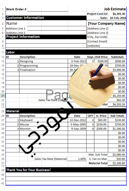 افضل خطاب عرض سعر Word و Pdf و Doc و Excel موقع نموذجي